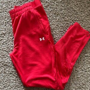 Men's Under Armour Red Joggers Size Medium
